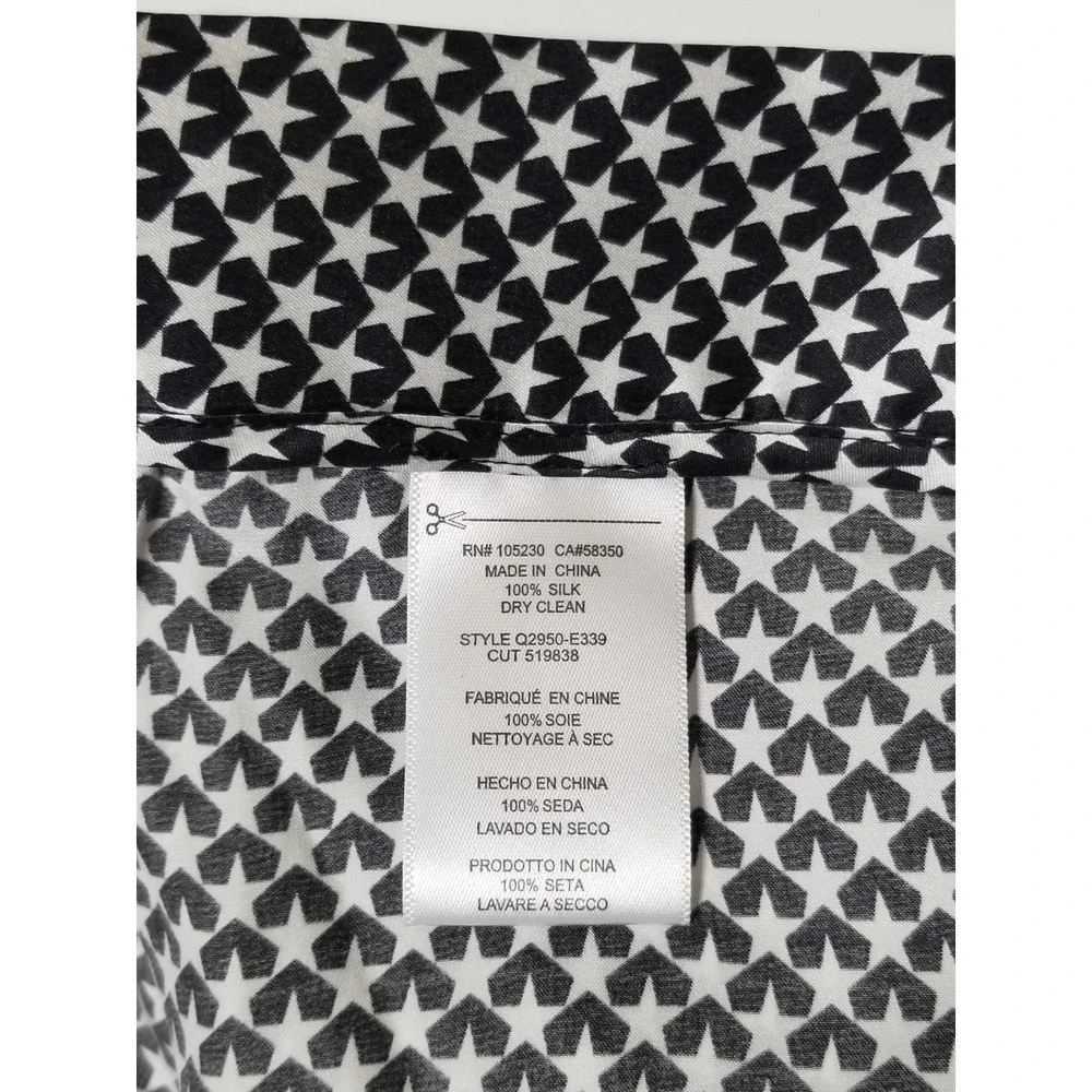 NWT Equipment x Kate Moss Avery Star Print Silk Pajama Pants‎ Size M $288